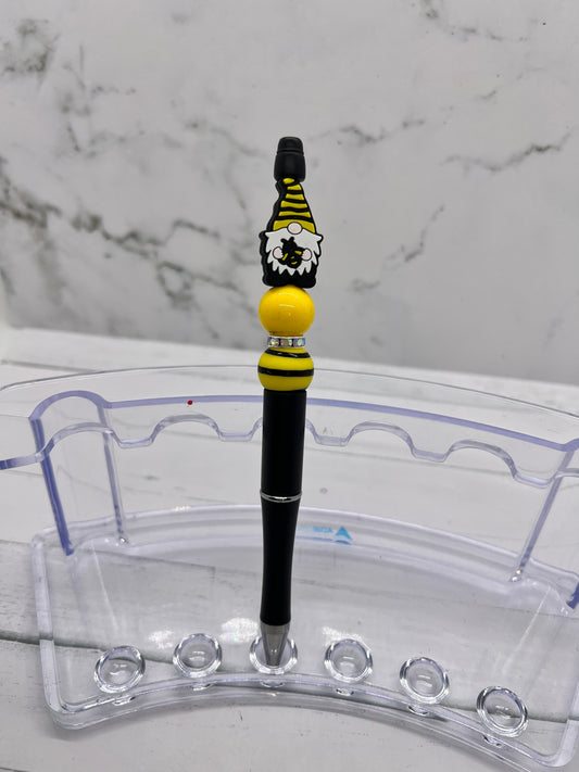 Bee Gnome - Beaded Ballpoint Pen
