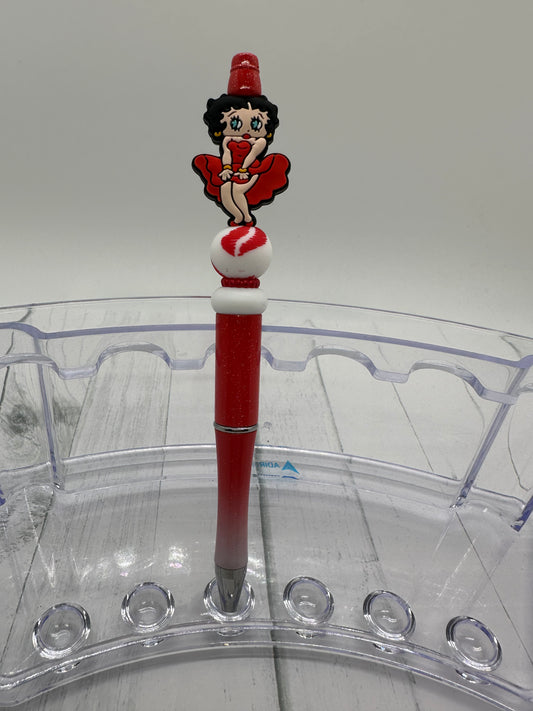 Red Betty - Beaded Ballpoint Pen