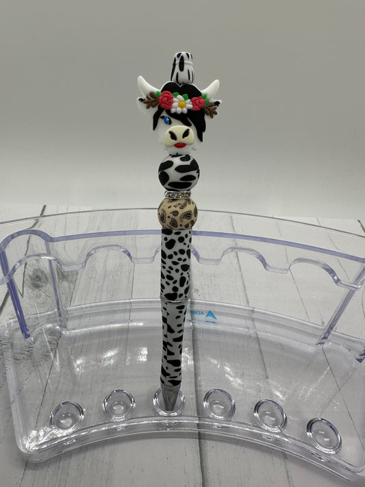 Karen Cow - Beaded Ballpoint Pen
