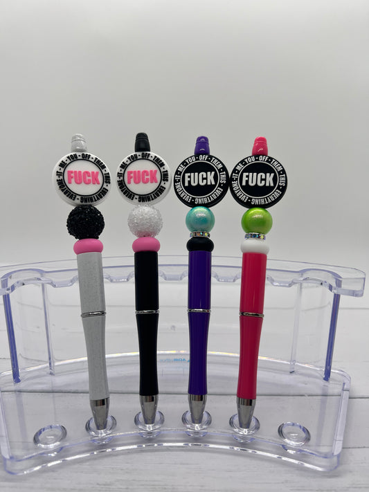 Eff You, Off, Them - Beaded Ballpoint Pen