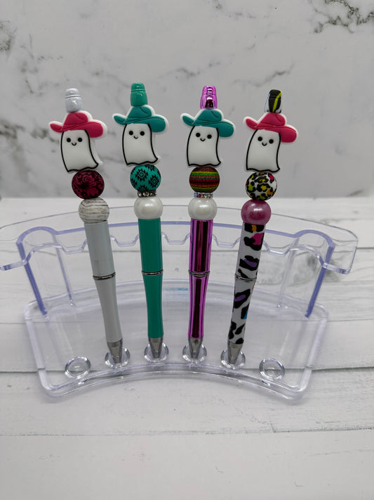Cowboy Ghost Ballpoint Beaded Pen
