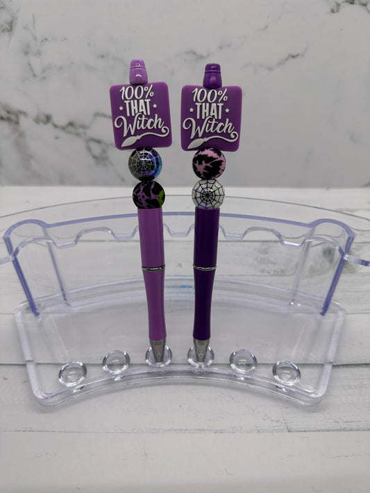 100% That Witch Ballpoint Beaded Pen