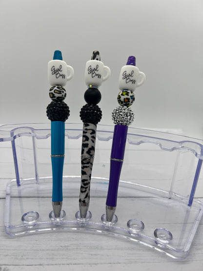 Girl Boss Cup - Beaded Ballpoint Pen