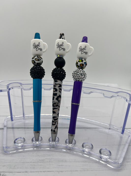 Girl Boss Cup - Beaded Ballpoint Pen