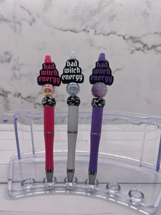 Bad Witch Energy - Beaded Ballpoint Pen
