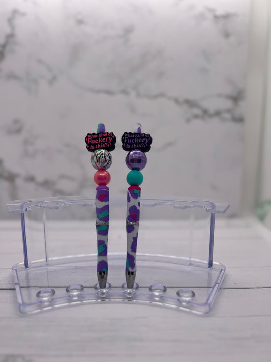 What Kind of F*uckery is this? - Beaded Ballpoint Pen