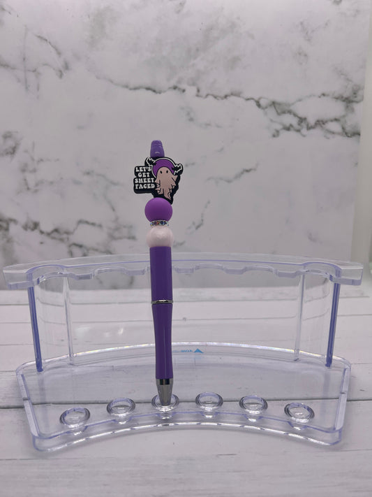 Let's Get Sheet Faced - Beaded Ballpoint Pen
