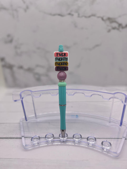 *uck, *uckity, *ucking - Beaded Ballpoint Pen