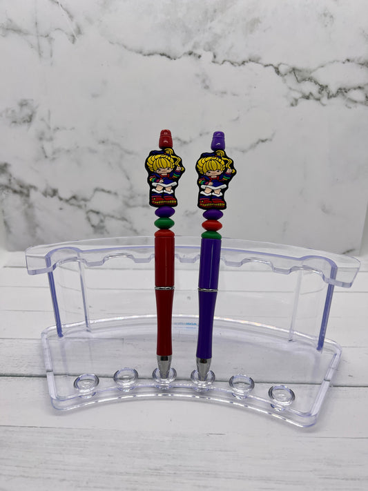 Rainbow Brite - Beaded Ballpoint Pen