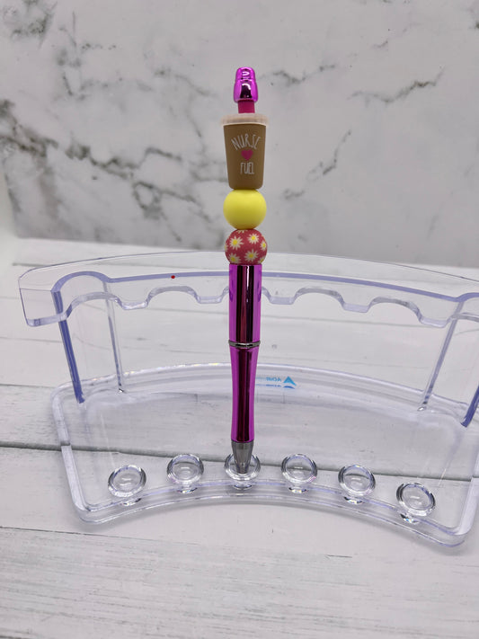 Nurse Fuel - Beaded Ballpoint Pen