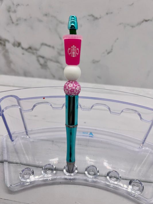 Starbies Cup - Beaded Ballpoint Pen