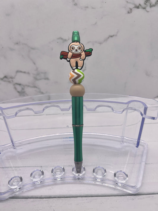 Sloth - Beaded Ballpoint Pen