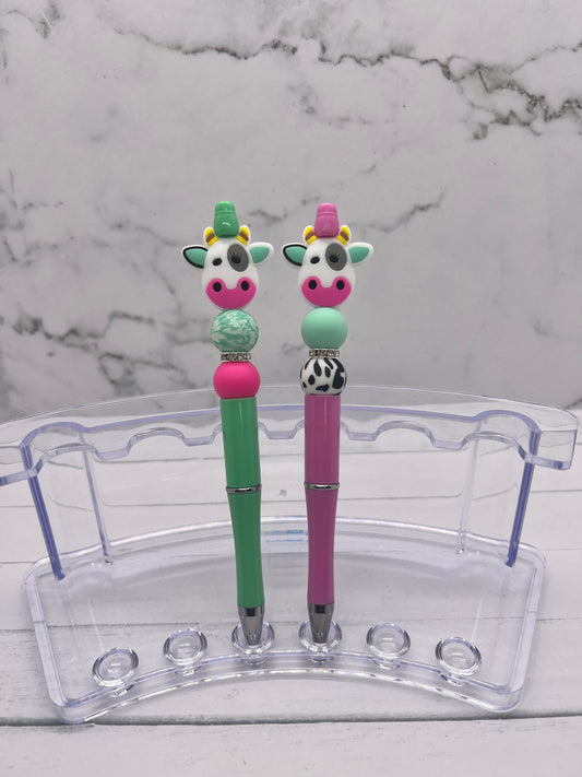 Cow-ie Underwood - Beaded Ballpoint Pen