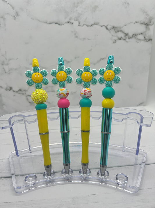 Vera Flower - Beaded Ballpoint Pen