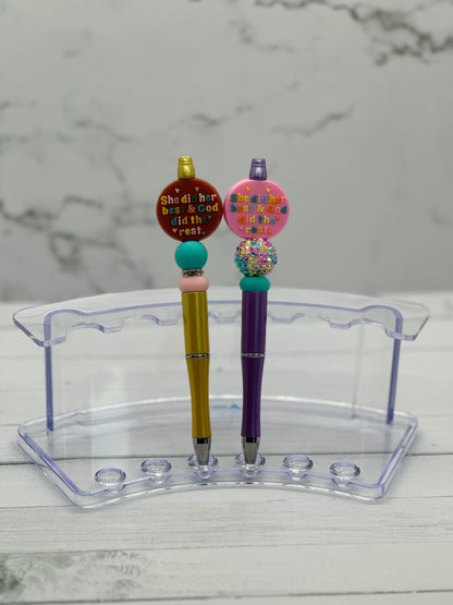 She Did Her Best - Beaded Ballpoint Pen