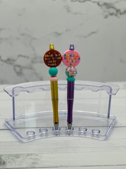 She Did Her Best - Beaded Ballpoint Pen