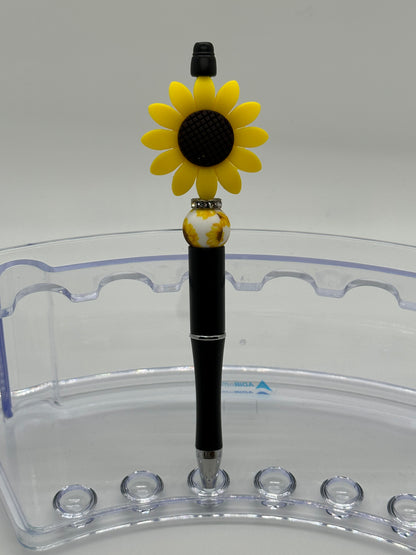Sunflower - Large  - Beaded Ballpoint Pen