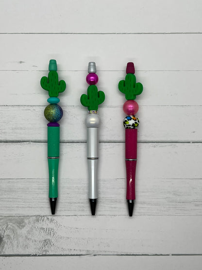 Cactus - Beaded Ballpoint Pen