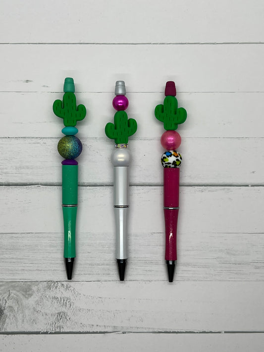 Cactus - Beaded Ballpoint Pen
