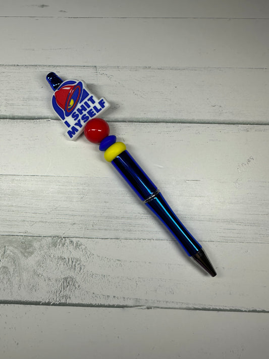 🌮 Bell - I Sh*t Myself - Beaded Ballpoint Pen