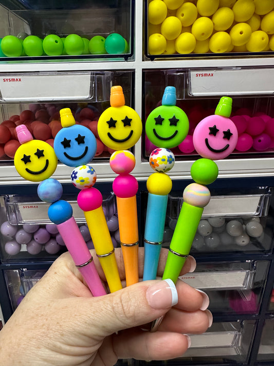 All Smiles - Beaded Ballpoint Pen