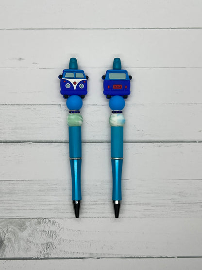 Hippie Dippie Van - Beaded Ballpoint Pen